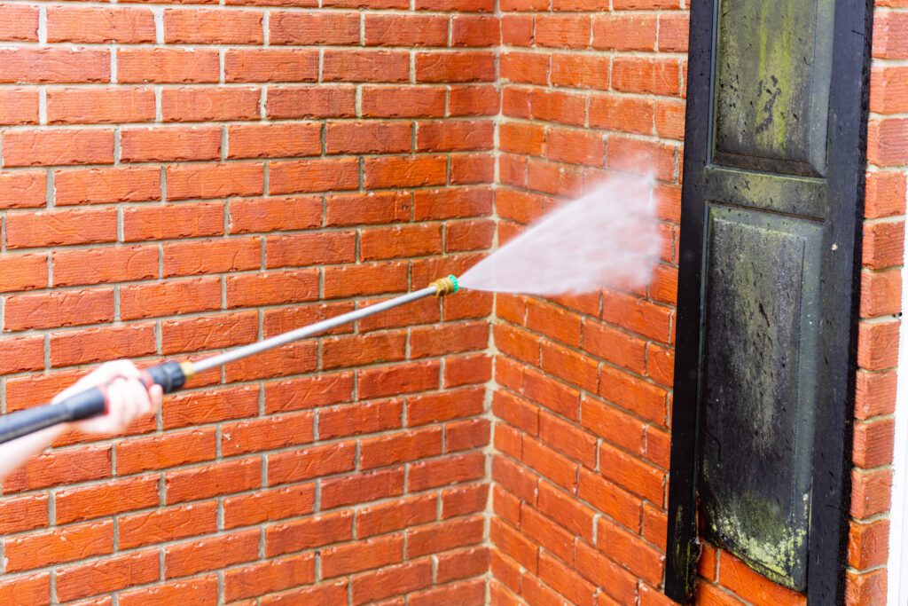 power washing brickwork